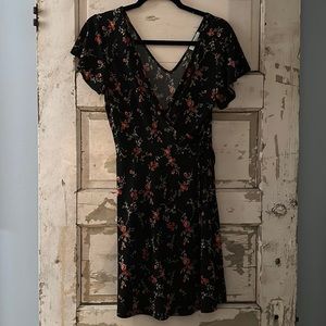 Kaela Faux Wrap Knit Dress - Gem